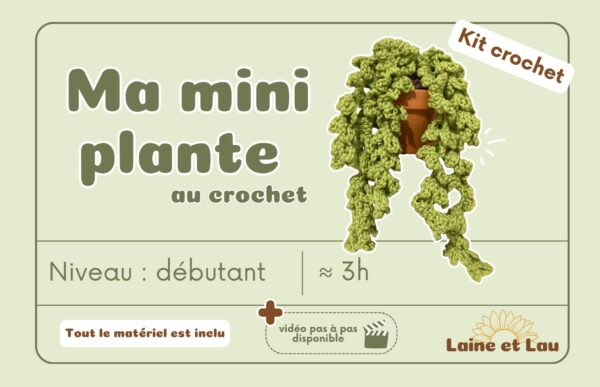Kit mini plante Kit créatif - Mini plante au crochet