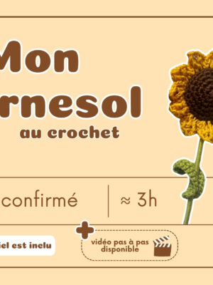 Kit créatif - Tournesol au crochet