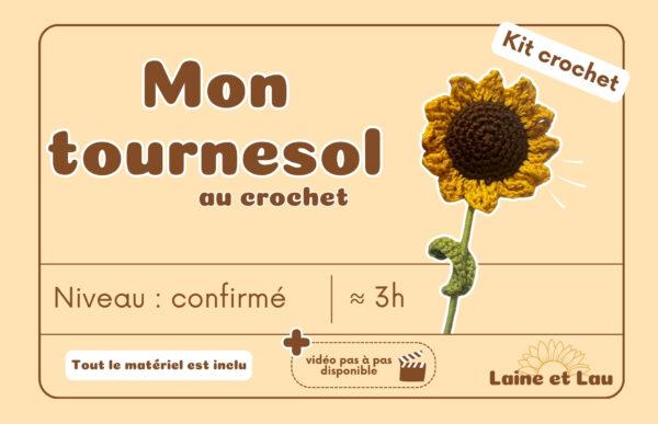 Kit tournesol Kit créatif - Tournesol au crochet